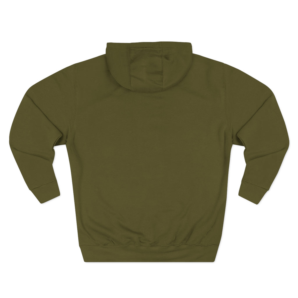 Fearless goalie hockey hoodie in Army Green - back