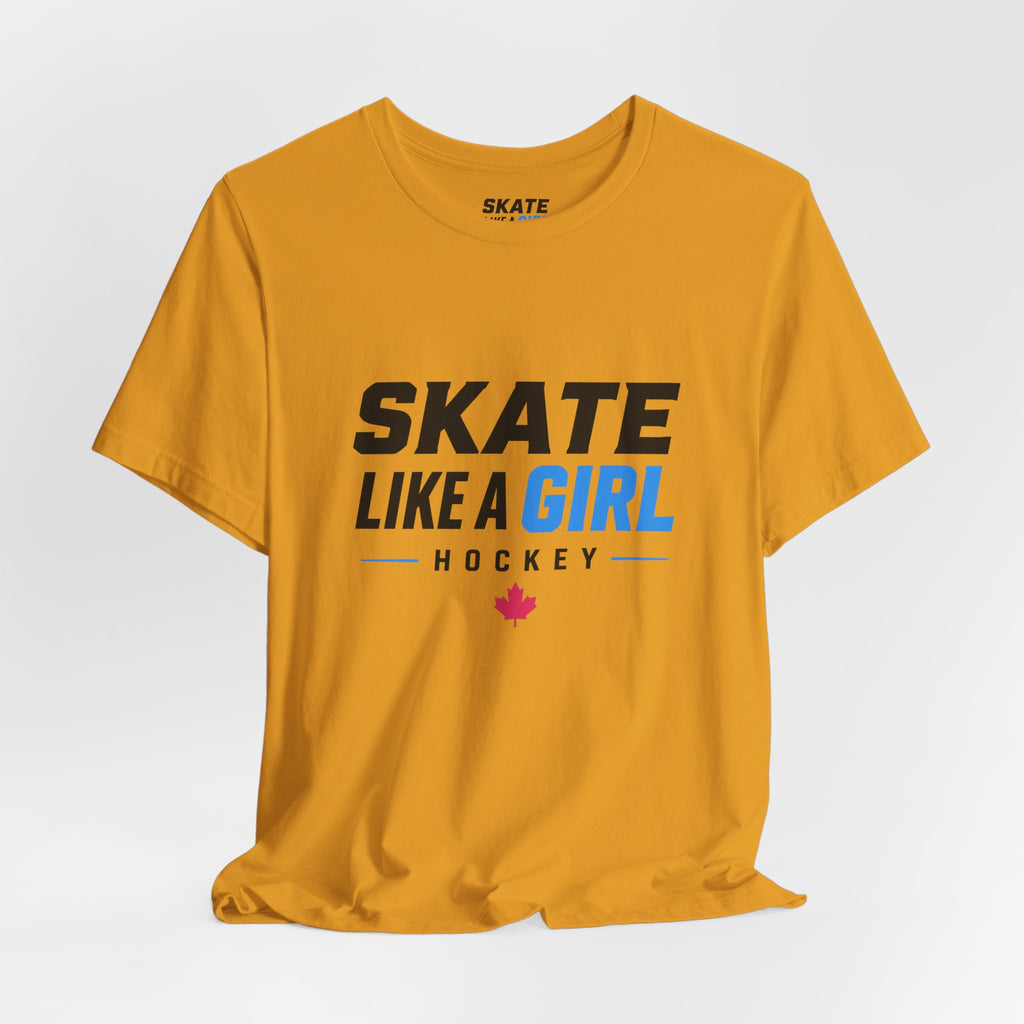 Skate Like A Girl Hockey T-Shirt — Women's Hockey Pride Tee