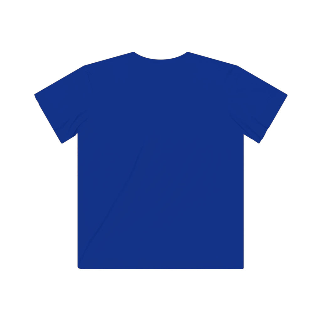 Kids Fearless Goalie Tee in Royal - back view, flat lay, no graphic