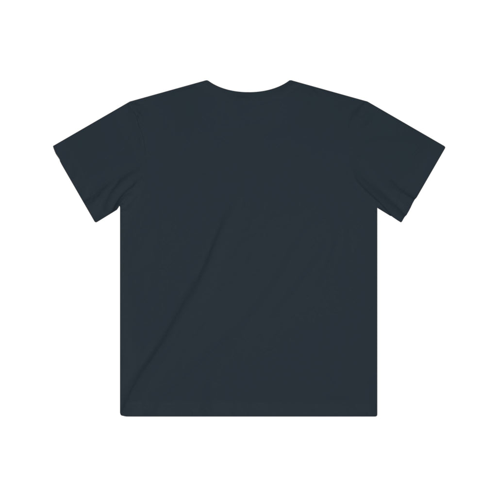 Kids Fearless Goalie Tee in Black - back view, flat lay, no graphic
