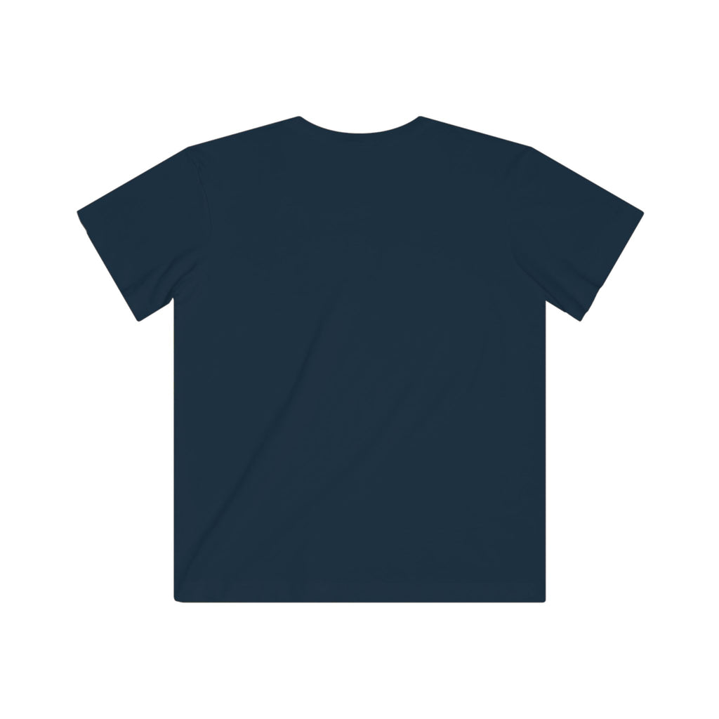 Kids Skate Like A Girl Hockey t-shirt in Navy - back
