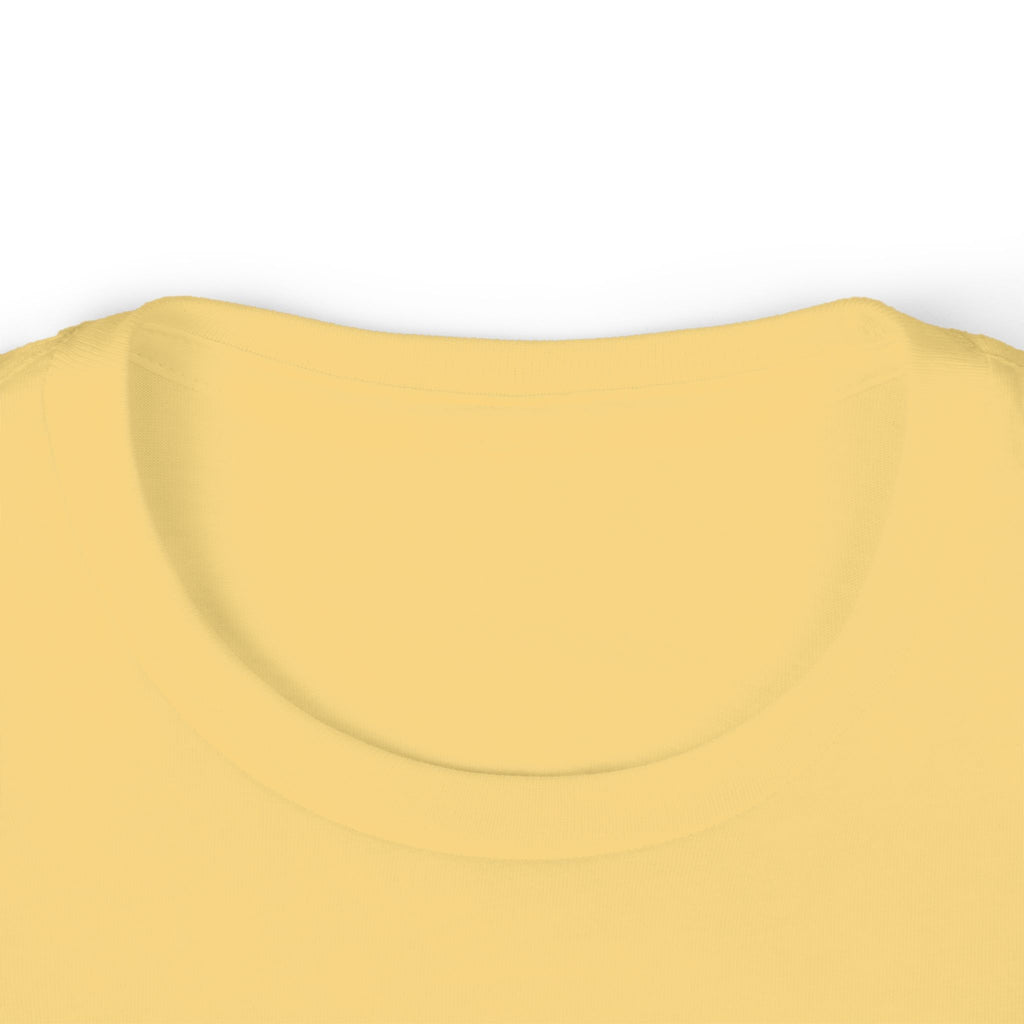Kids Fearless Goalie Tee in Butter - close-up of back neckline and collar seam
