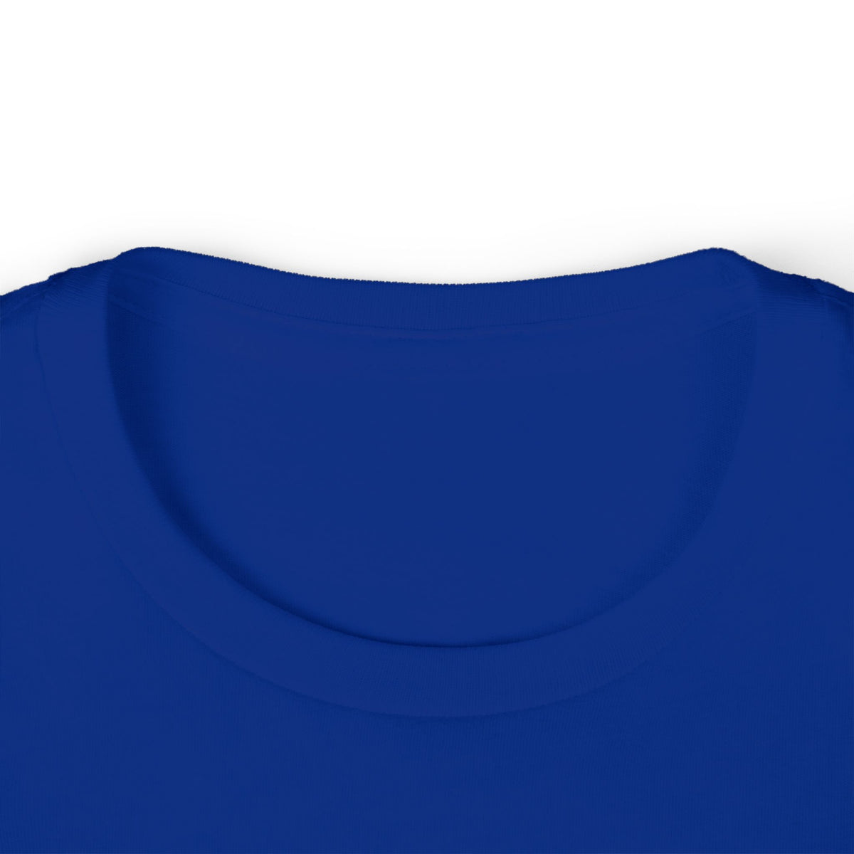Kids Fearless Goalie Tee in Royal - close-up of back neckline and collar seam