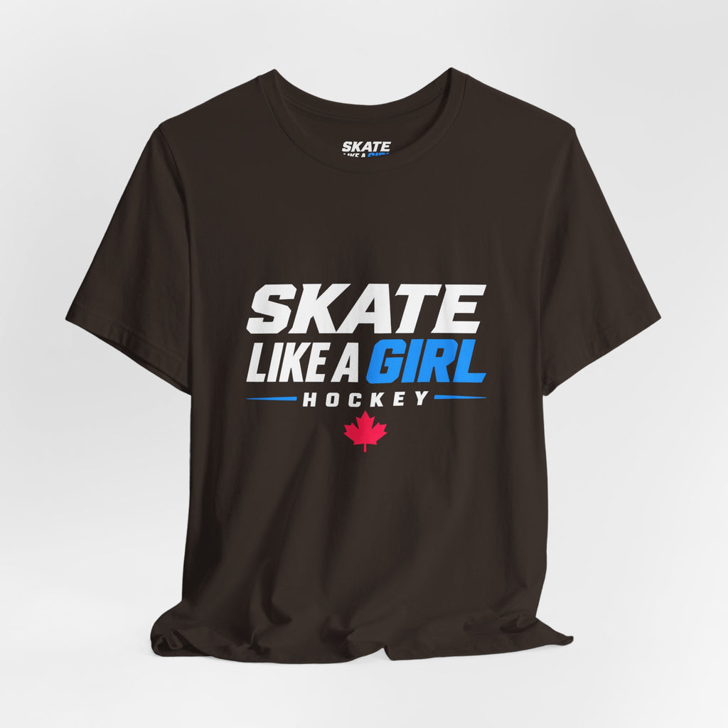 Skate Like A Girl Hockey T-Shirt — Women's Hockey Pride Tee