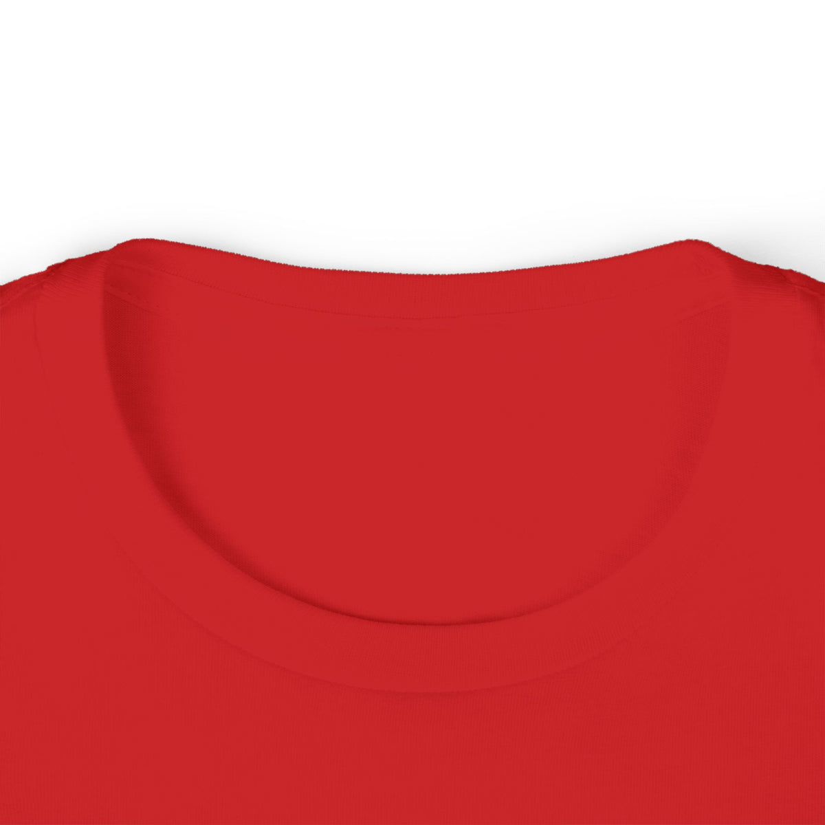 Kids Fearless Goalie Tee in Red - close-up of back neckline and collar seam