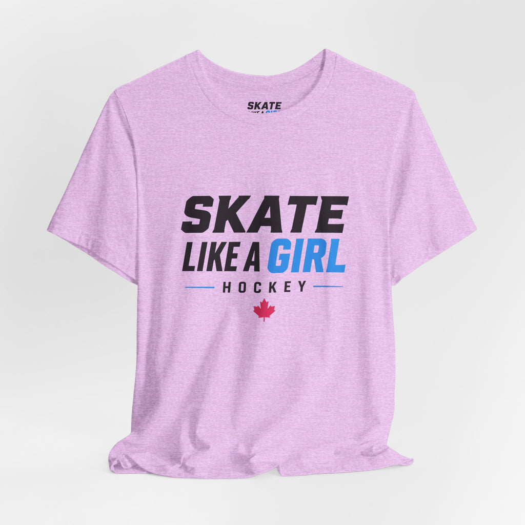 Skate Like A Girl Hockey T-Shirt — Women's Hockey Pride Tee
