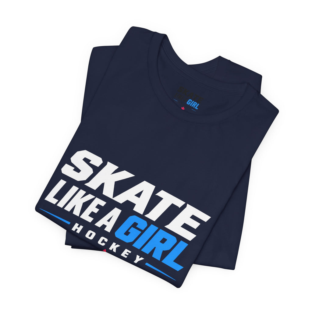 Skate Like A Girl Hockey T-Shirt — Women's Hockey Pride Tee