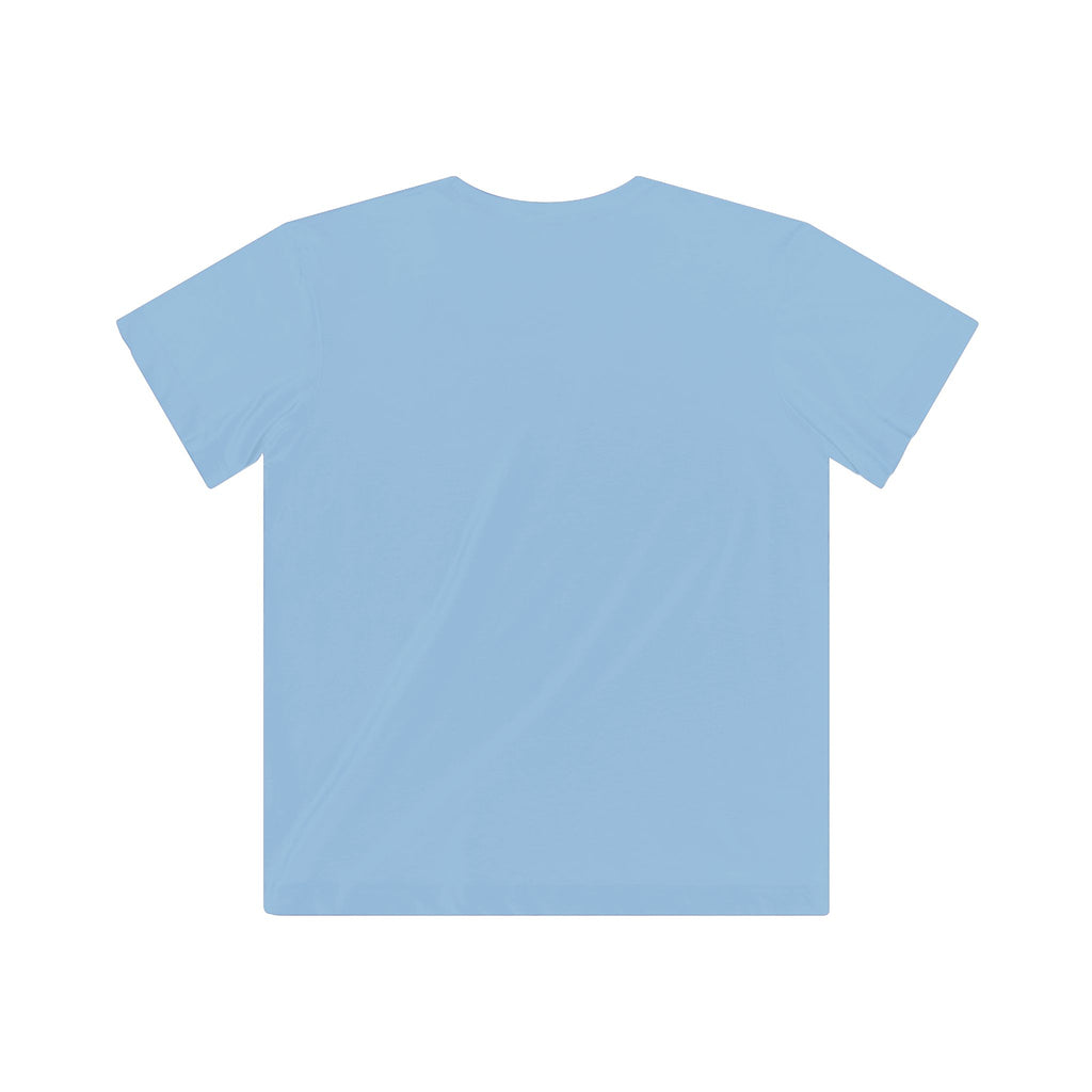 Kids Fearless Goalie Tee in Light Blue - back view, flat lay, no graphic