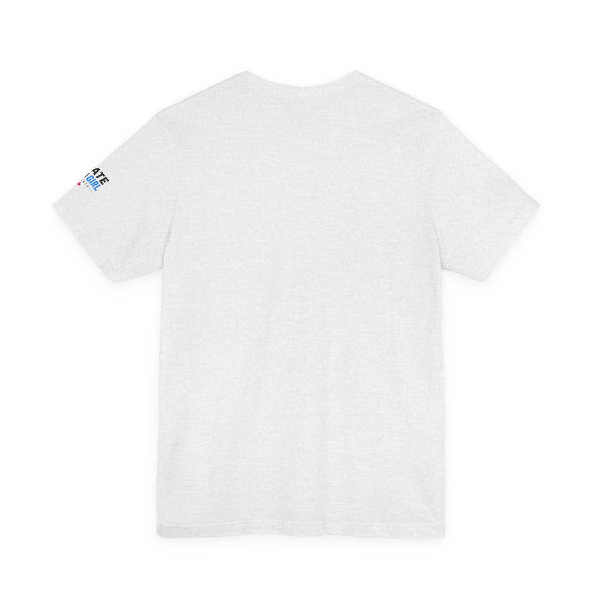 Skate Like A Girl Fearless hockey tee in Ash - back