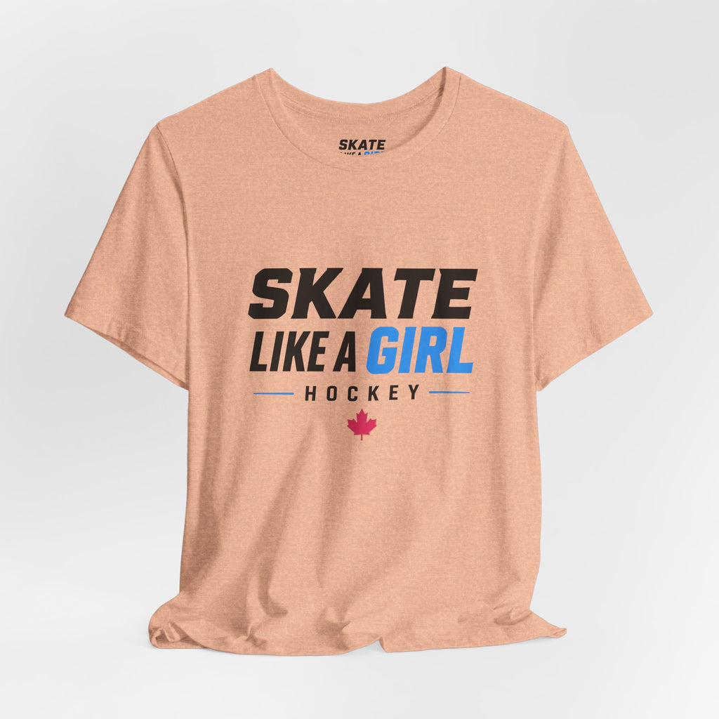 Skate Like A Girl Hockey T-Shirt — Women's Hockey Pride Tee